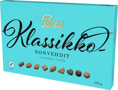 Panda klassikkokonvehdit rasia 150g