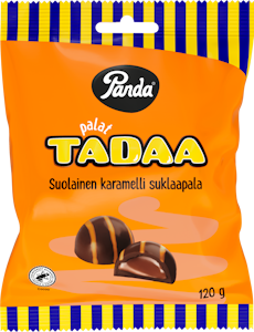 Panda Palat Tadaa suolainen karamelli suklaapala 120g