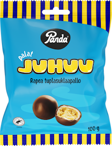 Panda Palat Juhuu rapea tuplasuklaapallo 100g