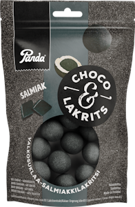 Panda Choco Lakrits valkosuklaa-salmiakkilakritsi 120g