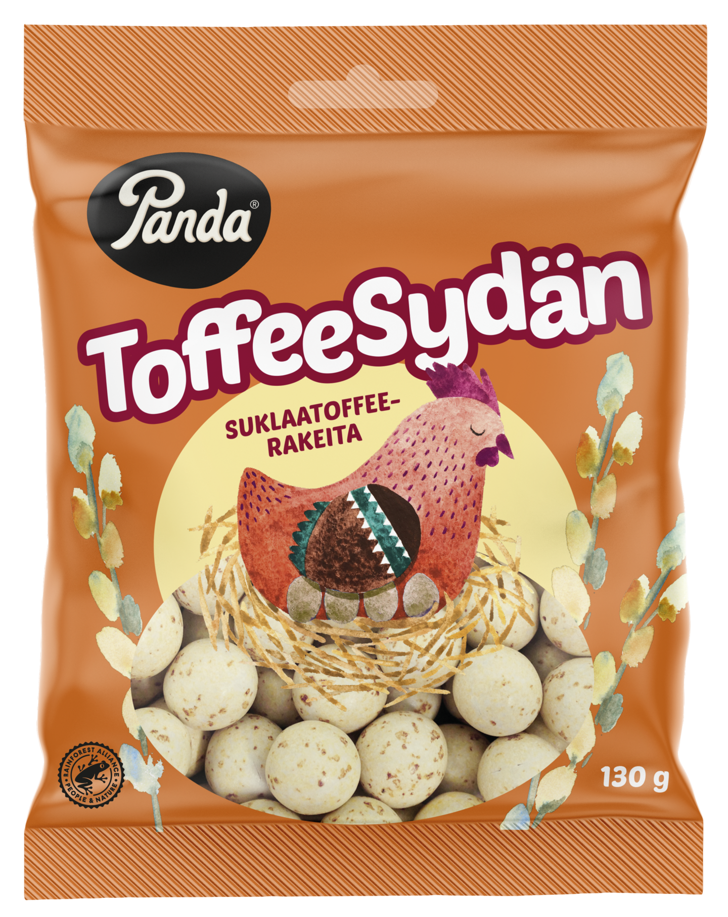 Panda toffeesydän rae 130g dis