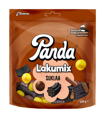 Panda LakuMix suklaa lakritsisekoitus 250g