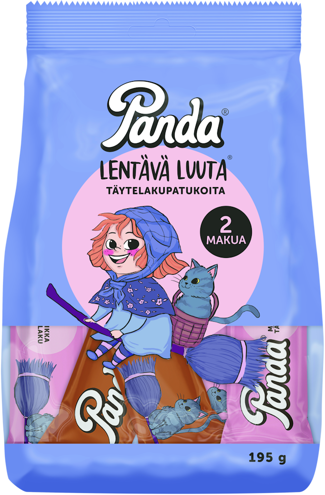 Panda Lentävä Luuta lakritsipatukoita 195g - HoReCa-tukku Kespro