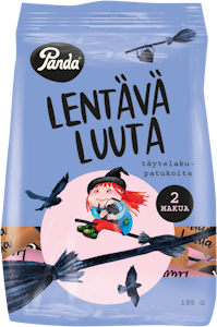 Panda Lentävä Luuta lakritsipatukoita 195g