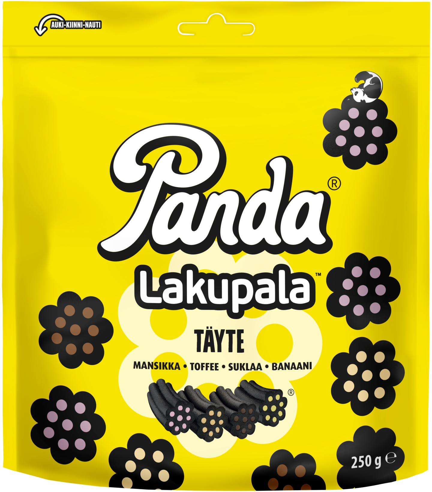 Panda täytelaku 250g lakritsi PUOLILAVA