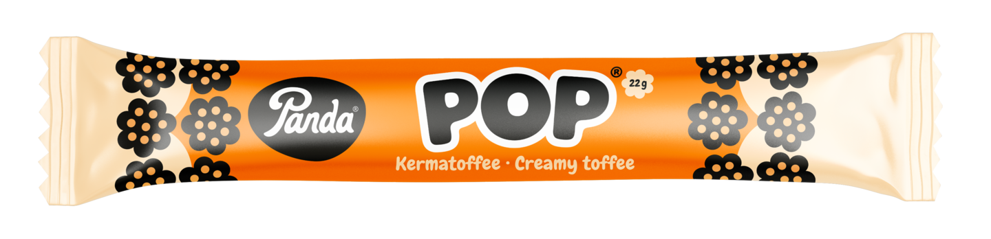 Panda Pop kermatoffee 22g täytelakritsipatukka