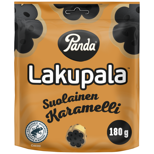 Panda Lakupala 180g suolainen karamelli lakritsi
