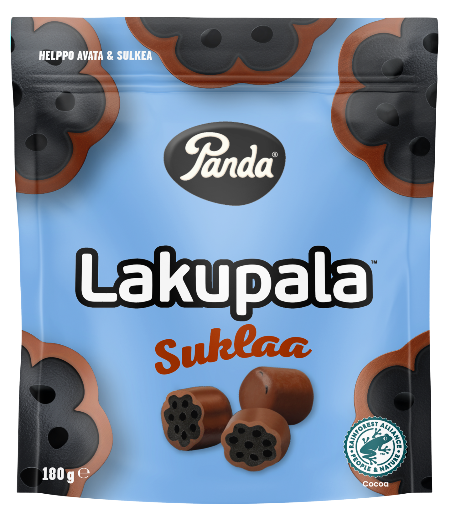 Panda Lakupala suklaa 180g karkkipussi