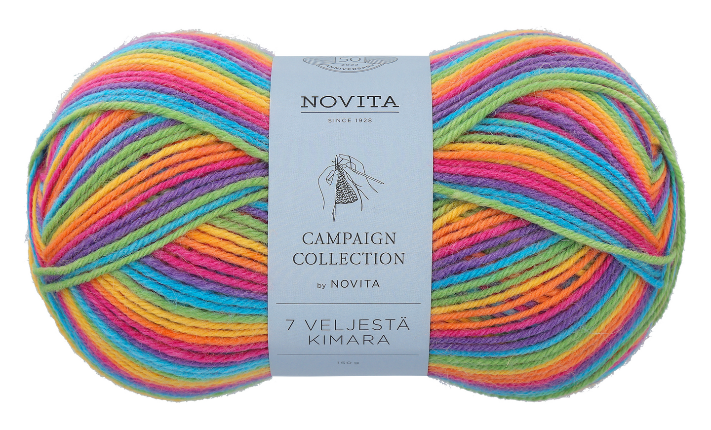 Novita 7 Veljestä Kimara 150g 980 sateenkaari