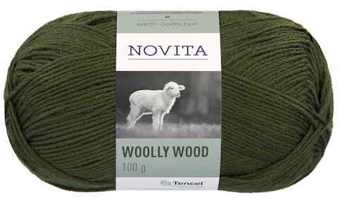 Novita Woolly Wood 100g 384 mänty
