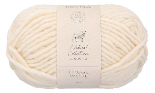 Novita Hygge Wool 100g 010 luonnonvalkoinen