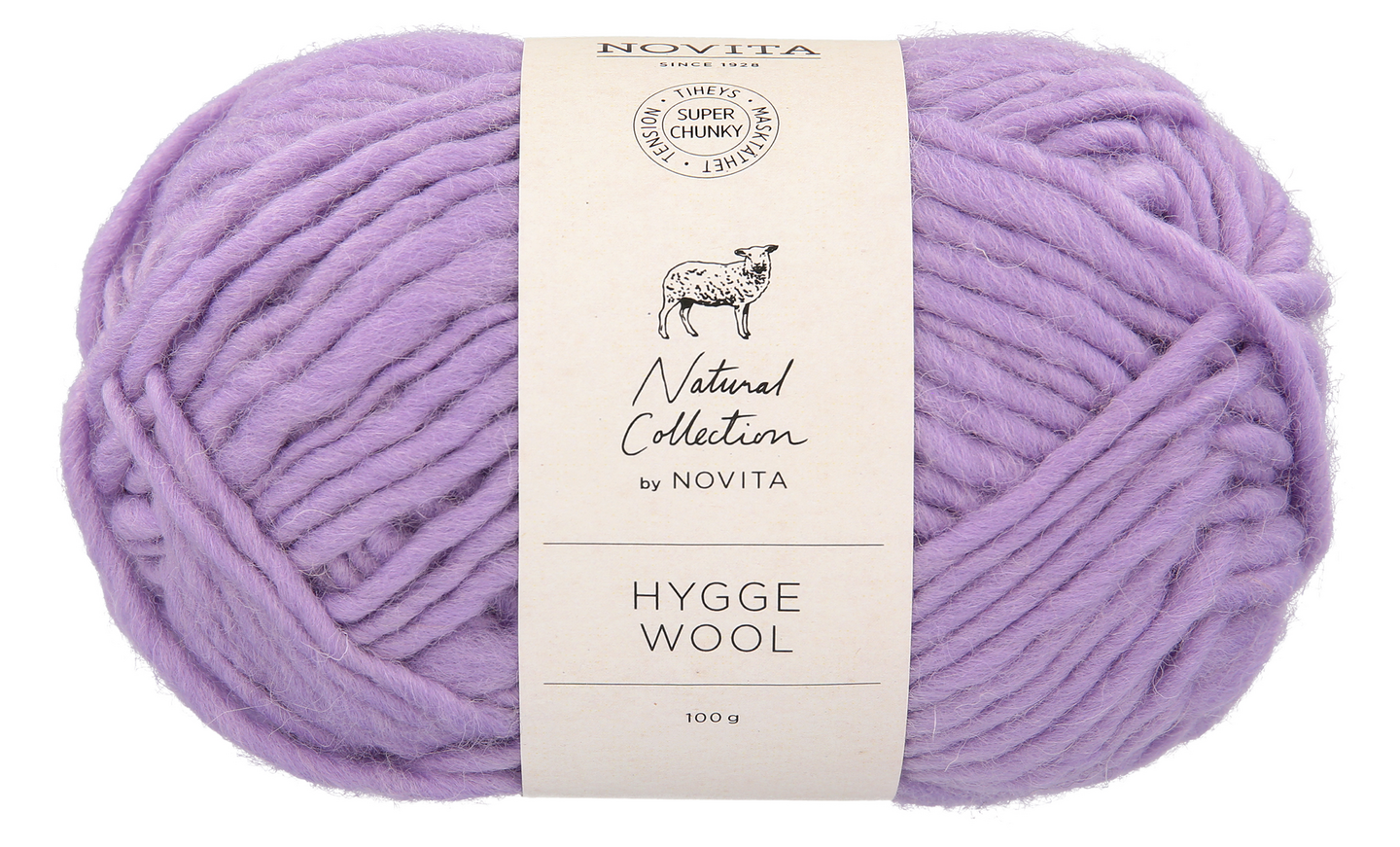 Novita Hygge Wool 100g 730 mustikkamaito