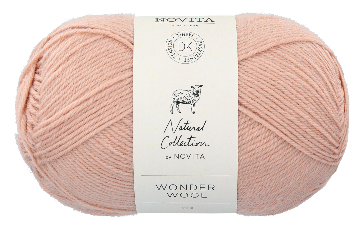 Novita Wonder Wool DK 100g 609 puuteri