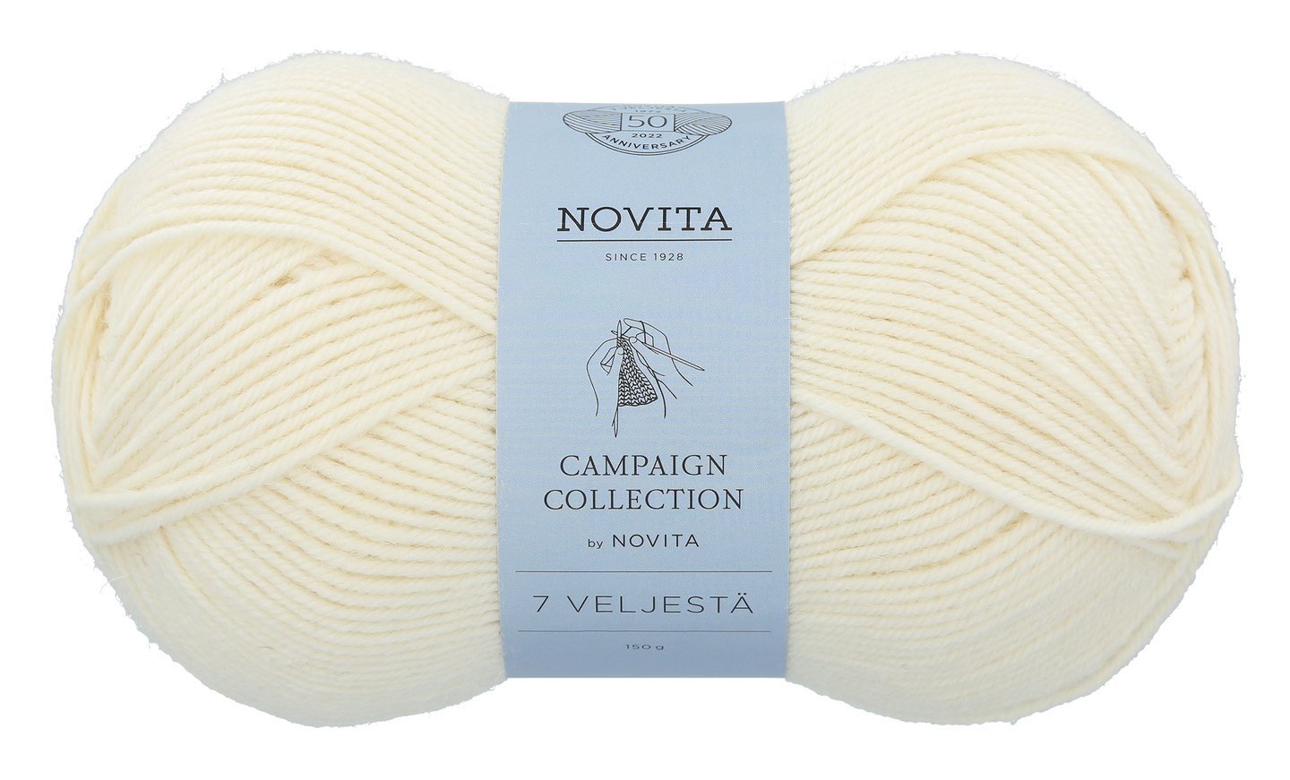 Novita 7 Veljestä 150g 010 luonnonvalkoinen