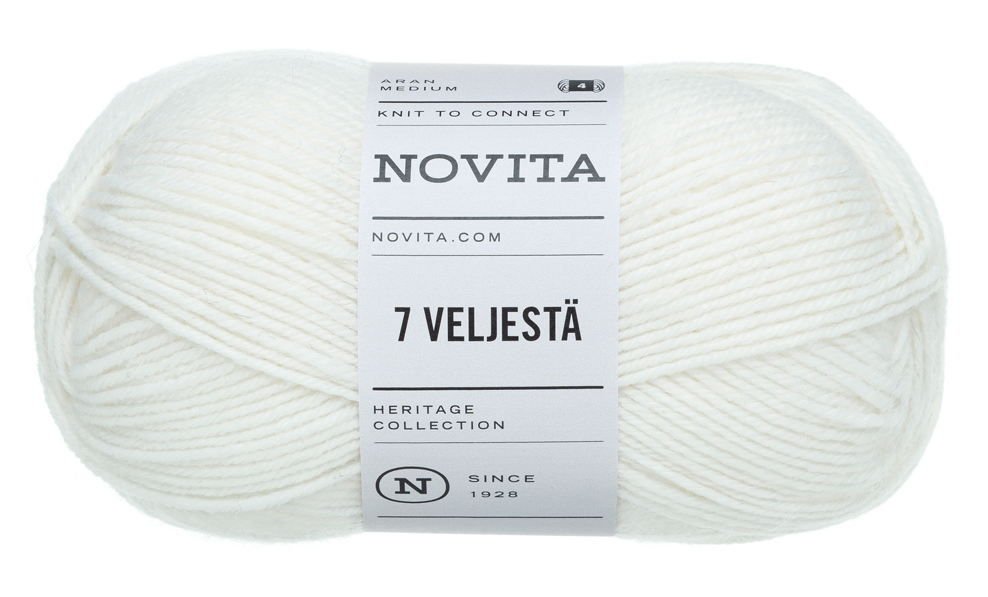 Novita 7 Veljestä 100g 011 valkoinen