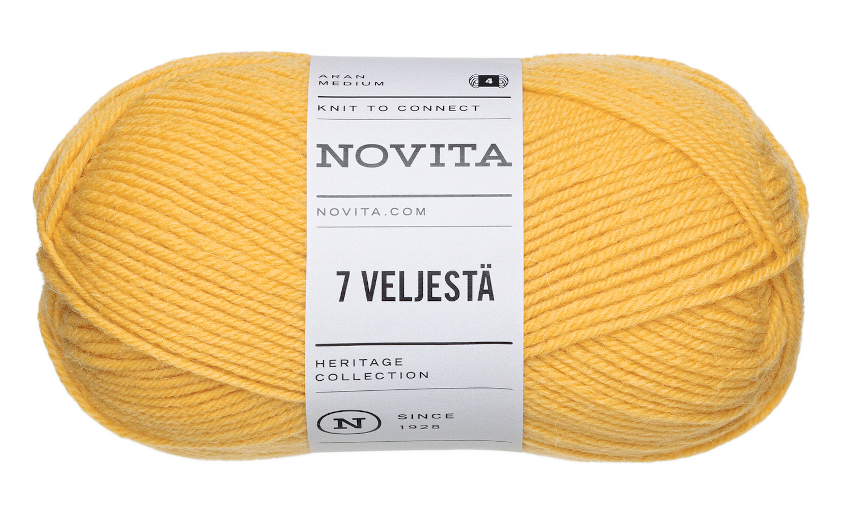 Novita 7 Veljestä yarn 100g 268 sunflower - HoReCa-wholesale Kespro