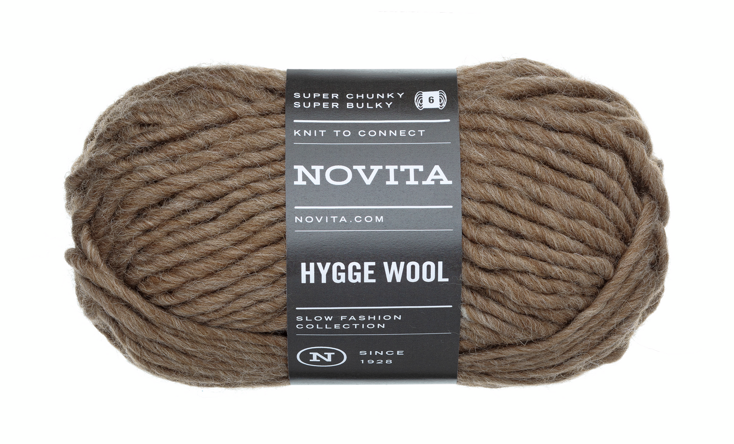 Novita Hygge Wool 100g 068 metsäsieni