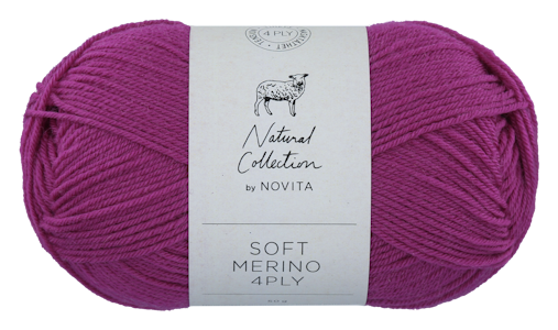 Novita Soft Merino 4PLY 50g 780 neilikka