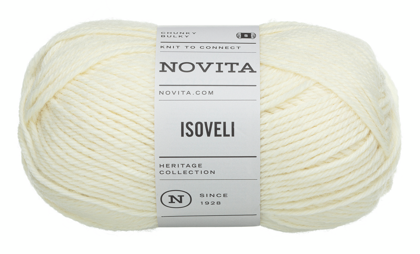 Novita Isoveli 100g 010 luonnonvalkoinen
