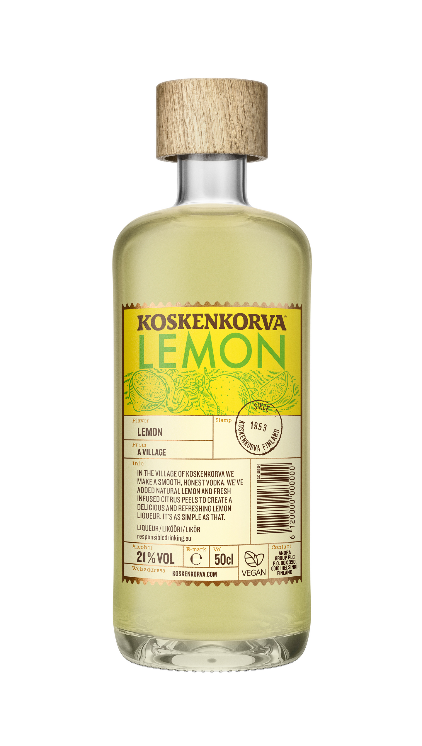 Koskenkorva Lemon Shot 50cl 21%