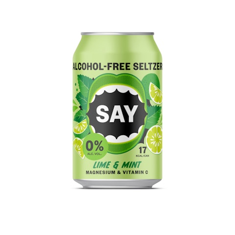 SAY Seltzer Lime-Mint 0,0% 0,33l