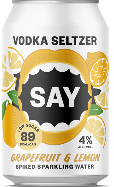 SAY Vodka Seltzer Grapefruit-Lemon 4% 0,33l MINIDOLLY