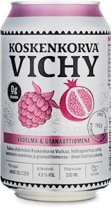 Koskenkorva Vichy vadelma-granaattiomena 4,5% 0,33l