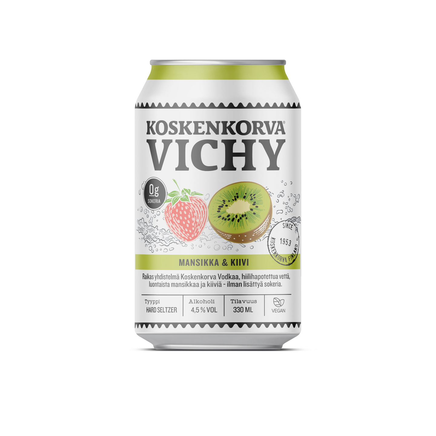 Koskenkorva Vichy Mansikka-Kiivi 4,5% 0,33l