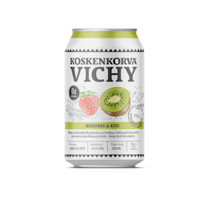 Koskenkorva Vichy Mansikka-Kiivi 4,5% 0,33l