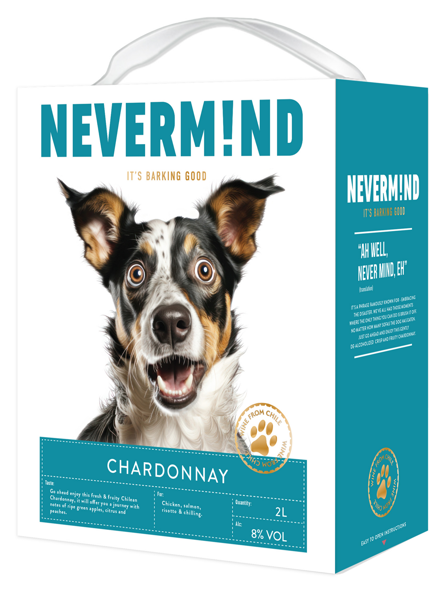 Nevermind Chardonnay 8% 2l