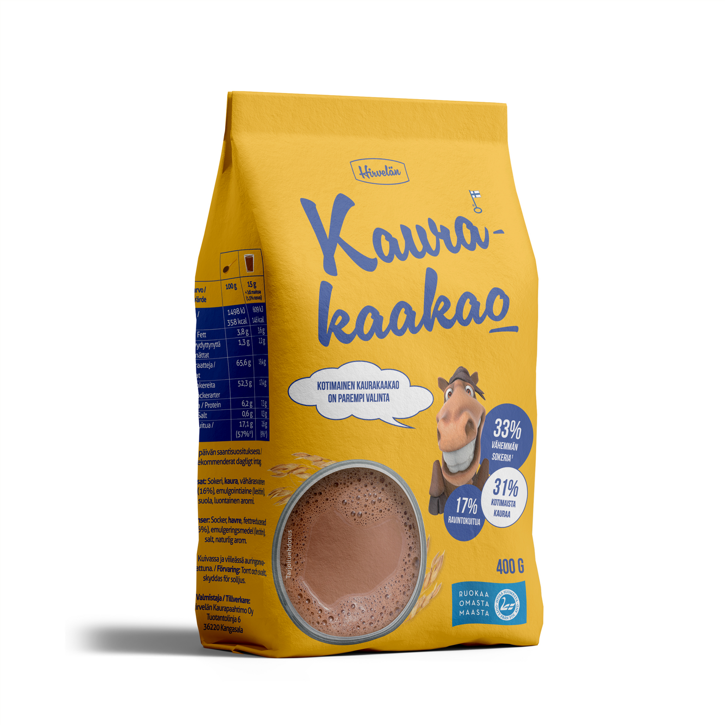 Hirvelän Kaurakaakao 400g