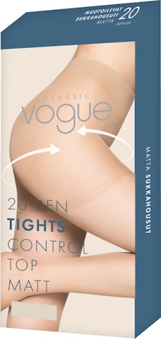 Vogue naisten sukkahousut Classic Control Top 20 suntan