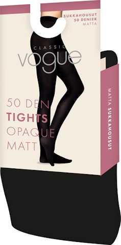 Vogue naisten sukkahousut Classic Opaque 50 musta