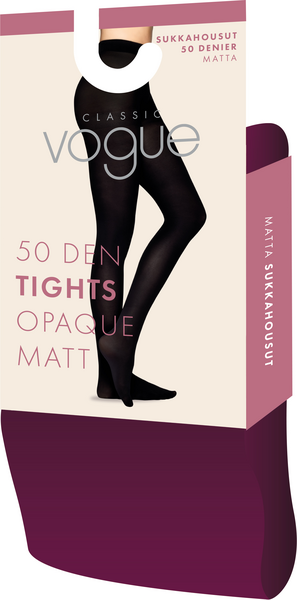 Classic Vogue Opaque 50 den sukkahousut viininpunainen