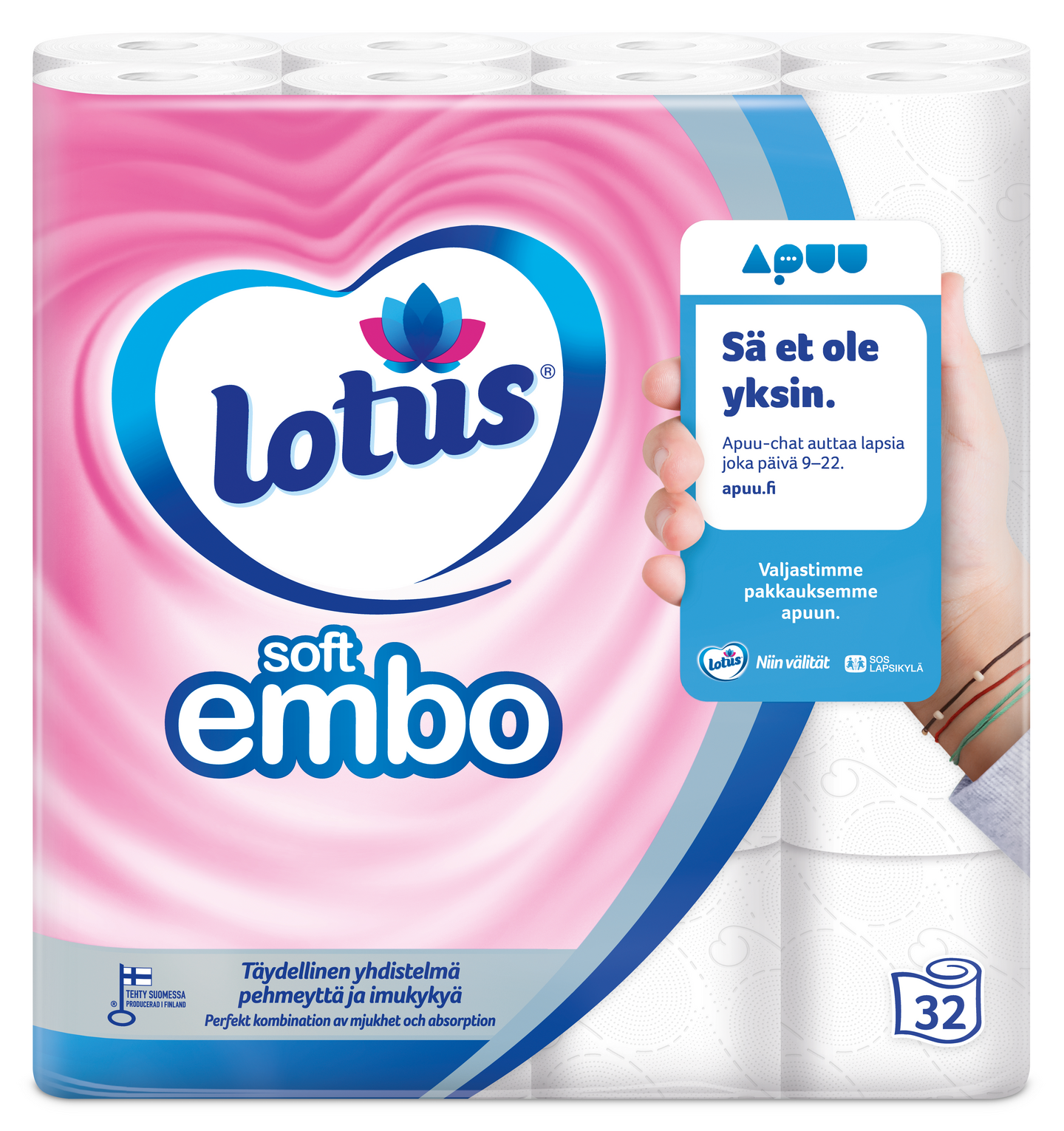 Lotus Soft Embo 32 rll wc-paperi | K-Ruoka Verkkokauppa