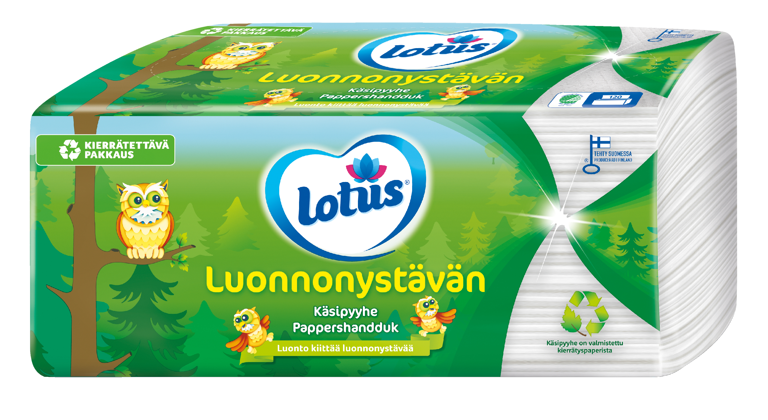 Lotus Luonnonystävän käsipyyhe 120kpl | K-Ruoka Verkkokauppa