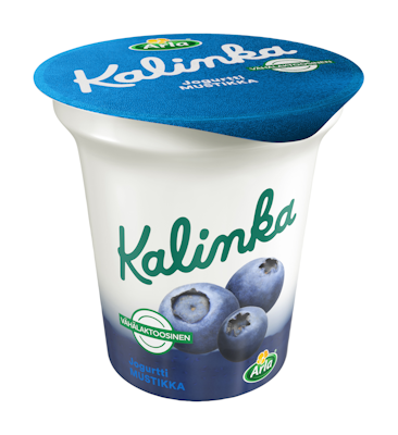Arla Kalinka mustikkakerrosjogurtti 150g vähälaktoosinen