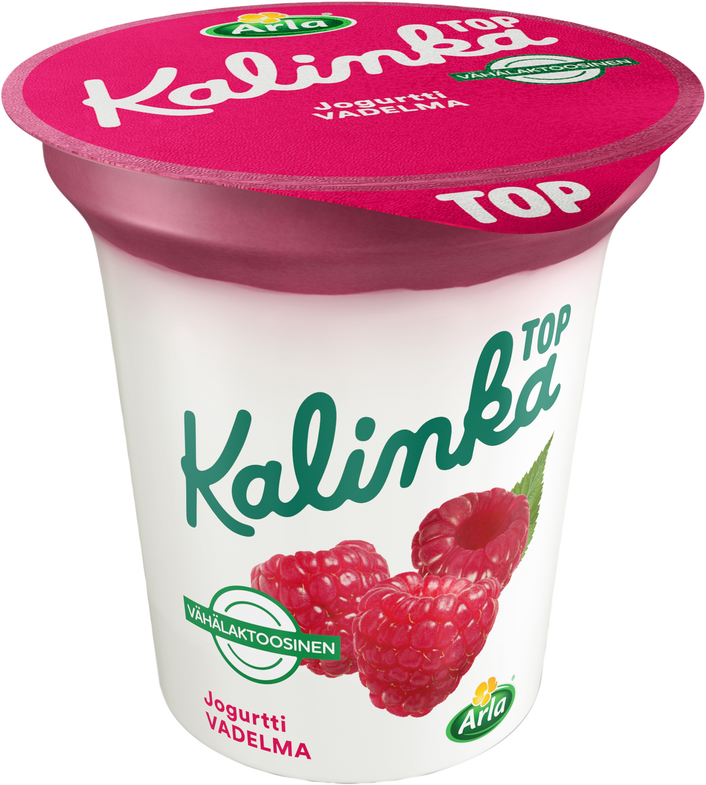 Arla kalinka top vadelmakerrosjogurtti 150g vähälaktoosinen