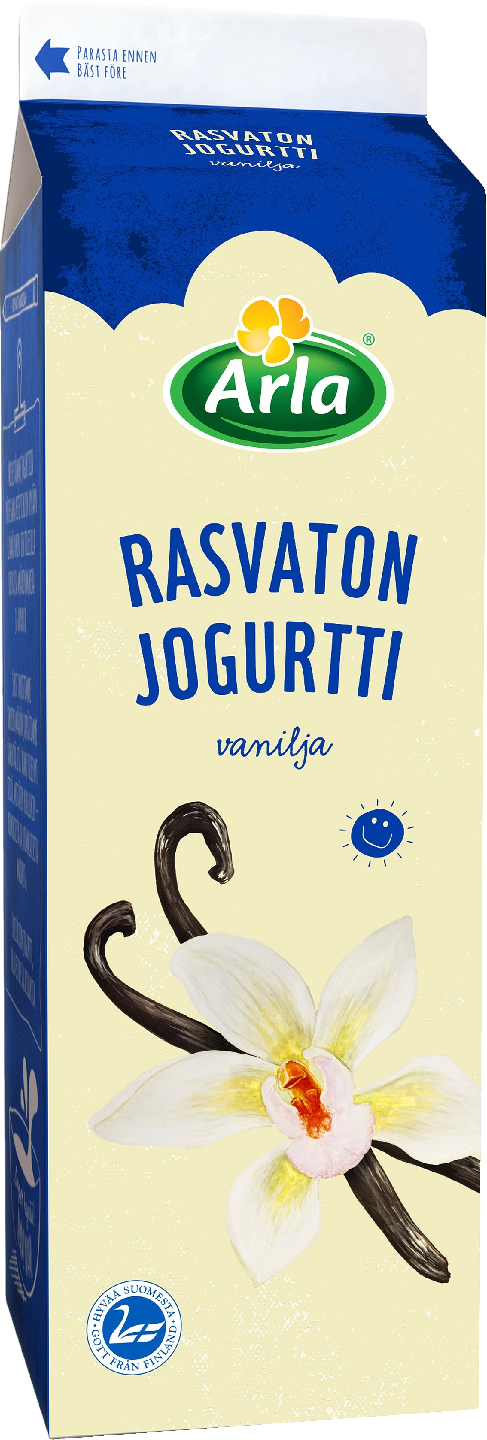 Arla jogurtti 1kg vanilja rasvaton