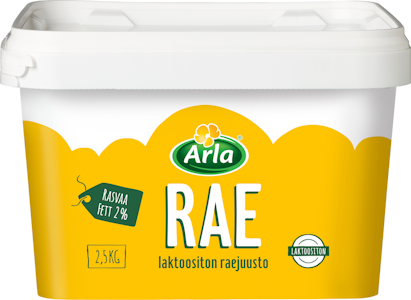 Arla maustamaton laktoositon 2,5 kg raejuusto