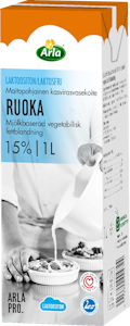 Arla Pro ruoka 15% kasvirasvasekoite 1l laktoositon UHT