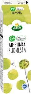 Arla AB-piimä 2,5 % 1l vähälaktoosinen