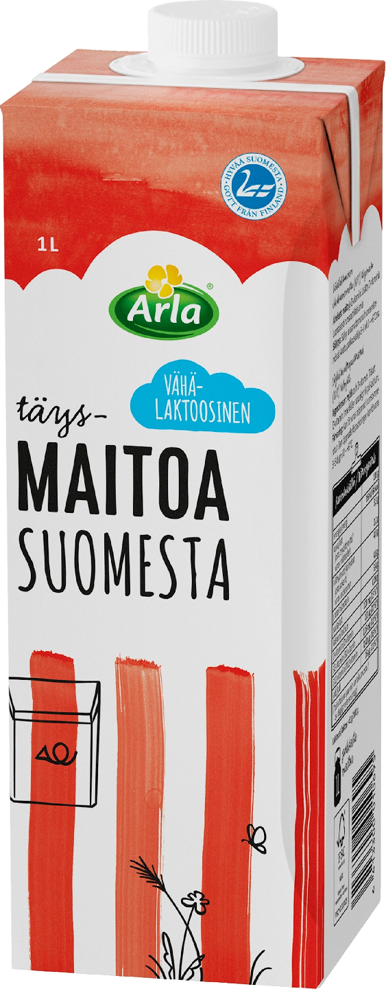 Arla täysmaito Suomi 1l vähälaktoosinen UHT