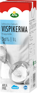 Arla Pro 1L laktoositon vispikerma, Uht