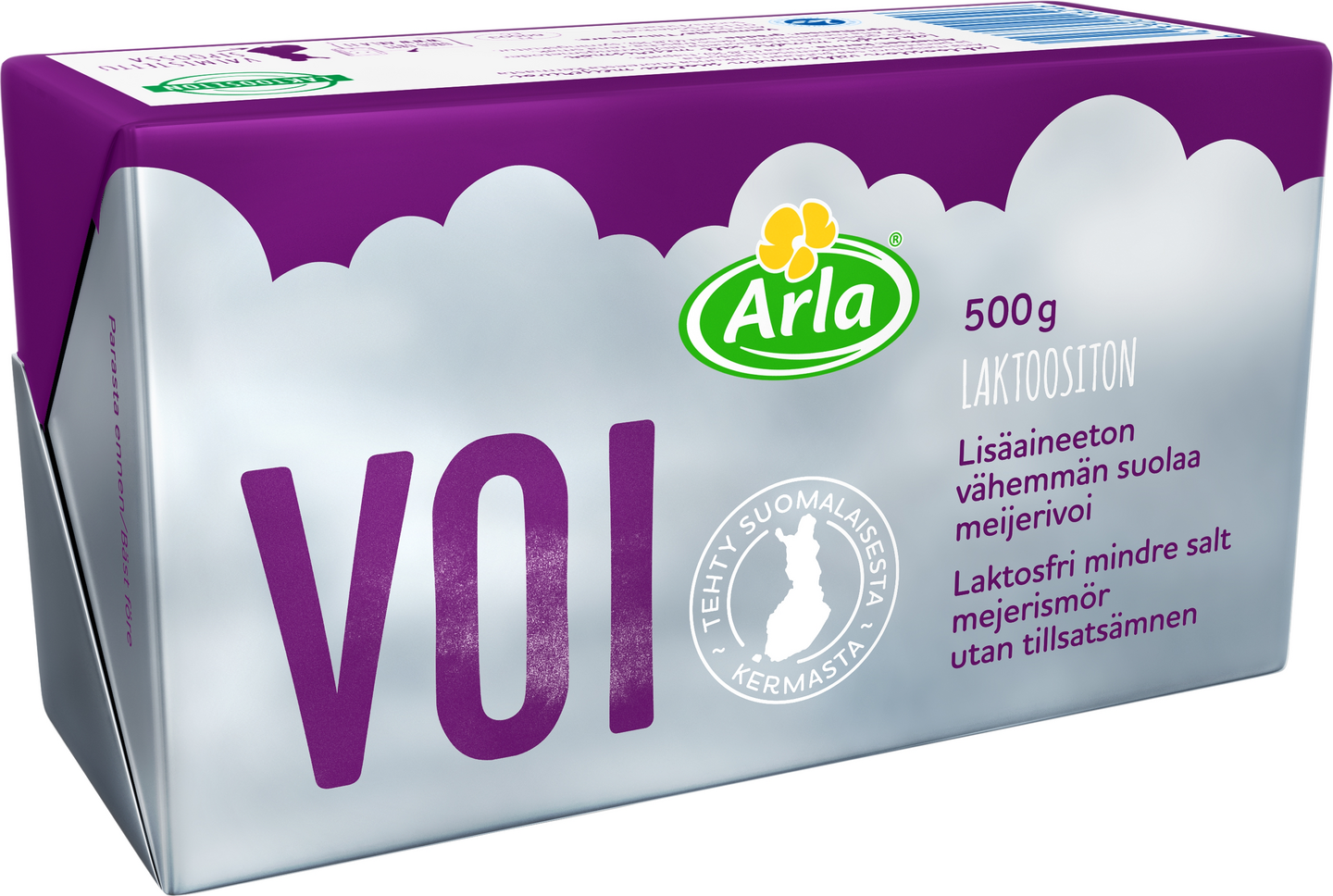 Arla laktoositon meijerivoi 500g lisäaineeton vähemmän suolaa