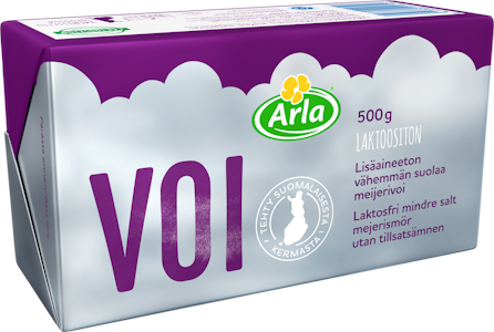 Arla laktoositon meijerivoi 500g lisäaineeton vähemmän suolaa