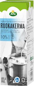 Arla 1 L 10% laktoositon ruokakerma UHT