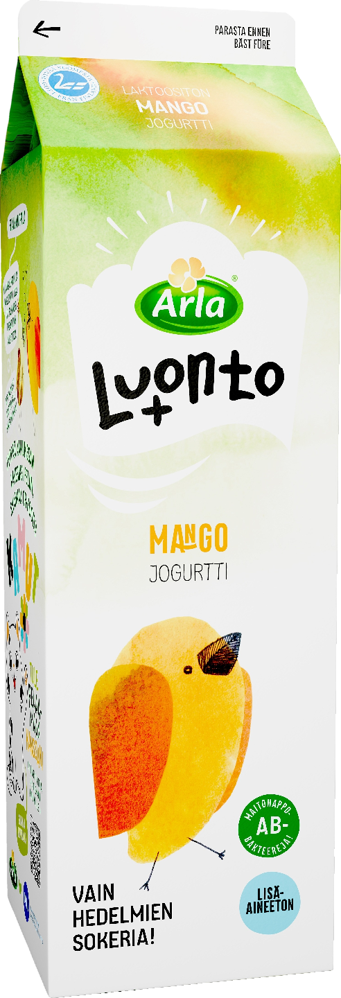 Arla Luonto+ AB jogurtti 1kg mango laktoositon