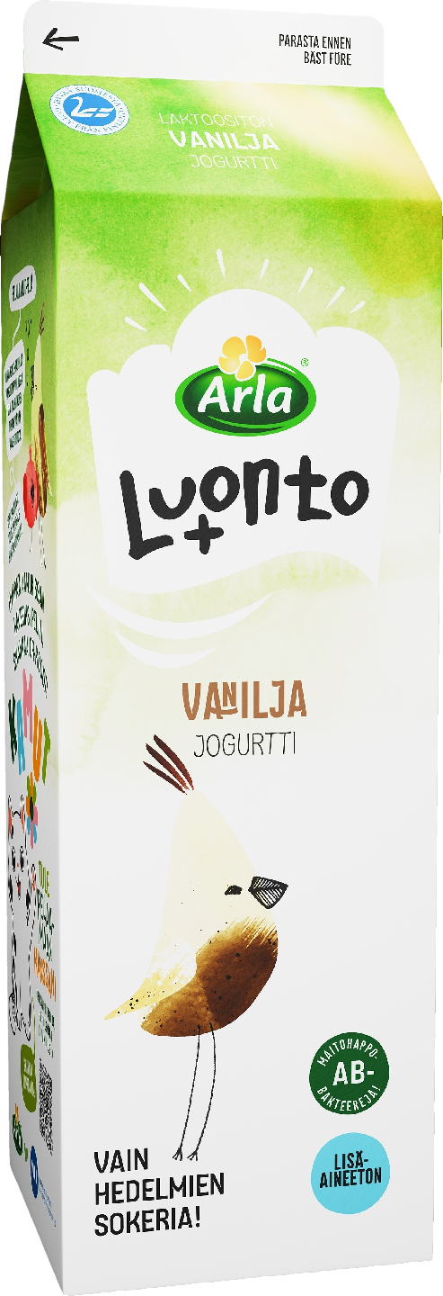 Arla Luonto+ AB jogurtti 1kg vanilja laktoositon