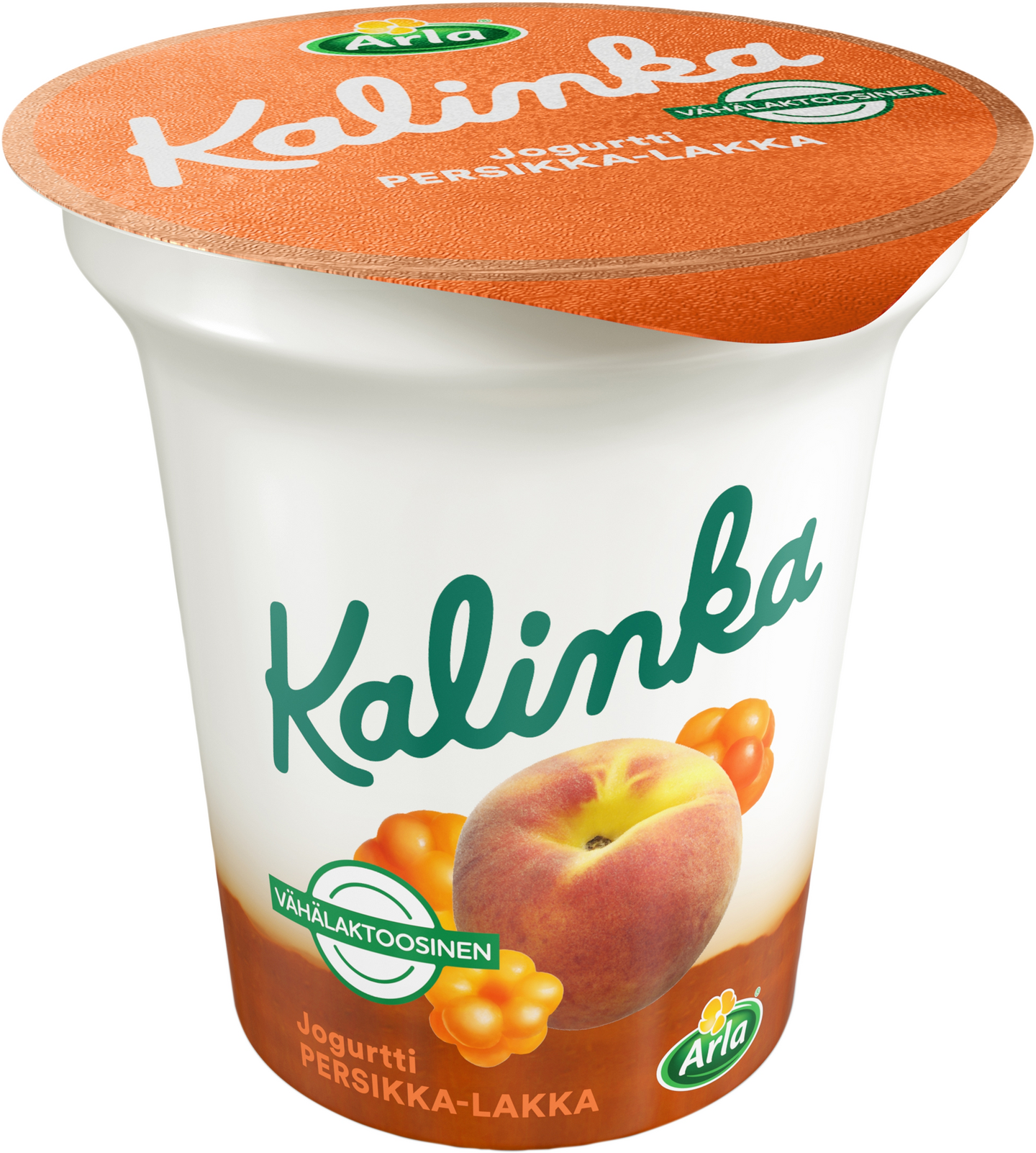 Arla kalinka persikka-lakka kerrosjogurtti 150g vähälaktoosinen